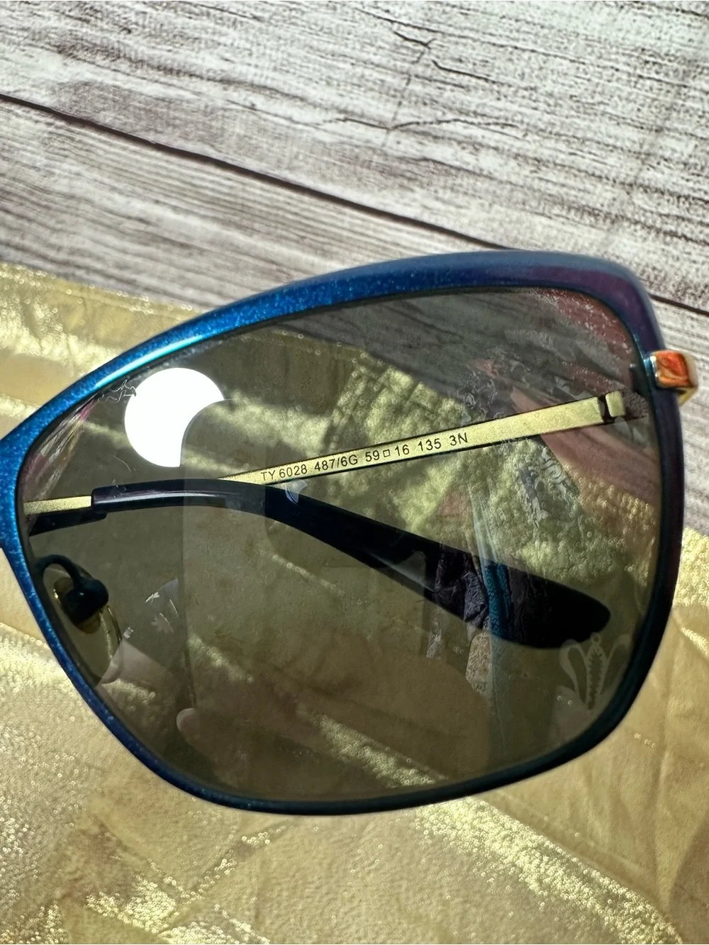 Tory Burch Women’s Blue Frame Sunglasses NO CASE